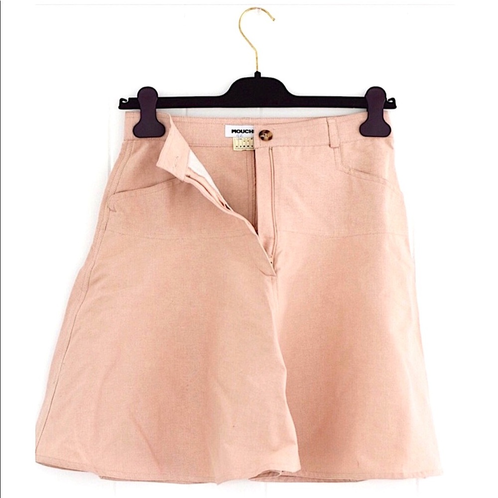 Mou Pink Mini Skirt